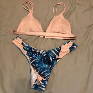 Pink & Tropical Bikini